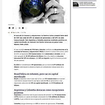Caen un 20% las fusiones y adquisiciones en Amrica Latina hasta abril: solo Argentina y Colombia crecen en capital movilizado